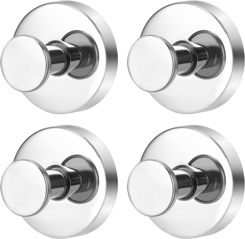 Fasbeu Suction Cup Hooks for Shower,No Drill Towel Hooks for Bathroom Wall, Kitchen, Glass, Mirror, Tile - Ideal for Hanging Towels, Robes, and Loofahs (Mirror-4pcs) - Image 1
